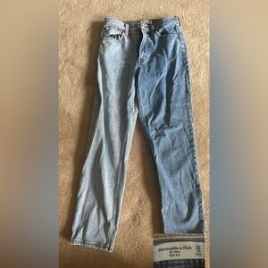 Abercrombie & Fitch Women's Blue Straight Leg Jeans